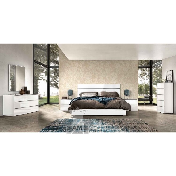 Кровать Status Italy Luna White, 180x203 см, LUBWHLT03