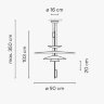 Подвесной светильник Vibia Flamingo 1550 Graphite Подвесной светильник Vibia Flamingo 1550 Graphite