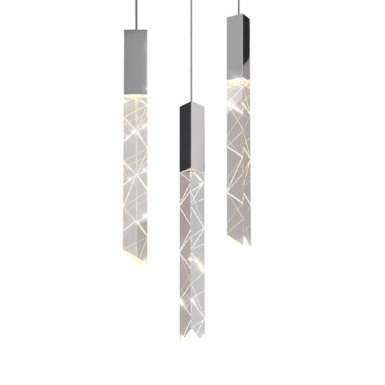 Подвесной светильник Delight Collection Trinity 3 chrome