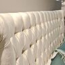 Кровать мягкая 200x200 Fratelli Barri Roma, серебряное напыление/светло-бежевый велюр, FB.BD.RM.669