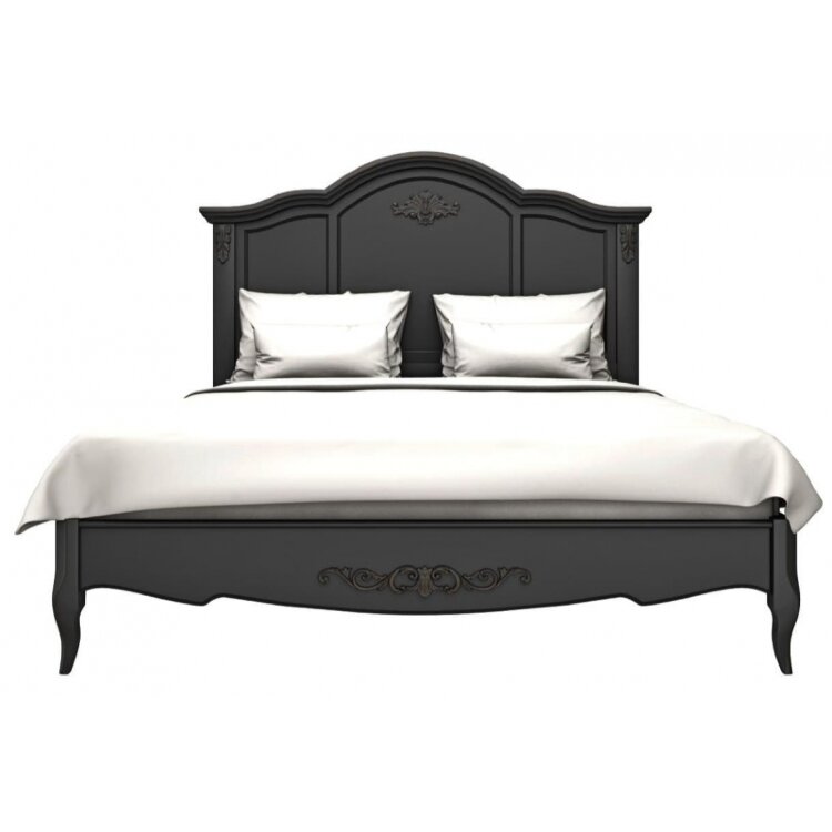 Кровать 200x200 Classico Italiano Тиволи, черная B209/BLS