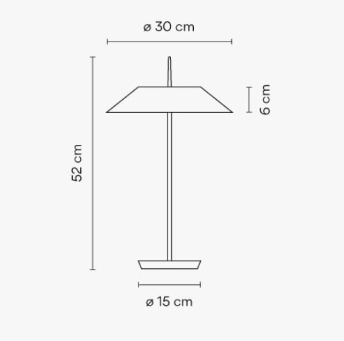 Настольная лампа Vibia Mayfair 5505 Gold