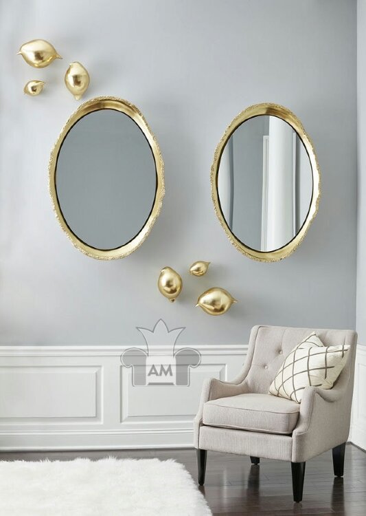 Зеркало Phillips Collection Broken Egg Mirror Gold