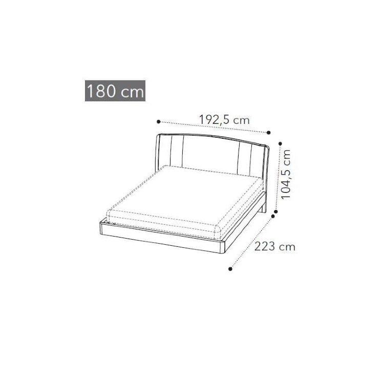 Кровать Camelgroup Maia Trendy 180x200, экокожа NABUK COL.12