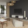 Тумба ТВ MOD Interiors Calpe, 4 ящика, орех F, светло-серый матовый лак, MDI.TV.CP.10
