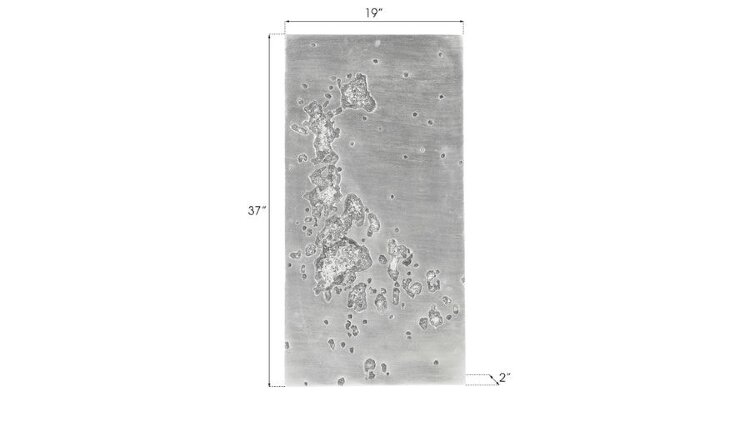 Настенный декор Phillips Collection Splotch Dense Wall Art Silver