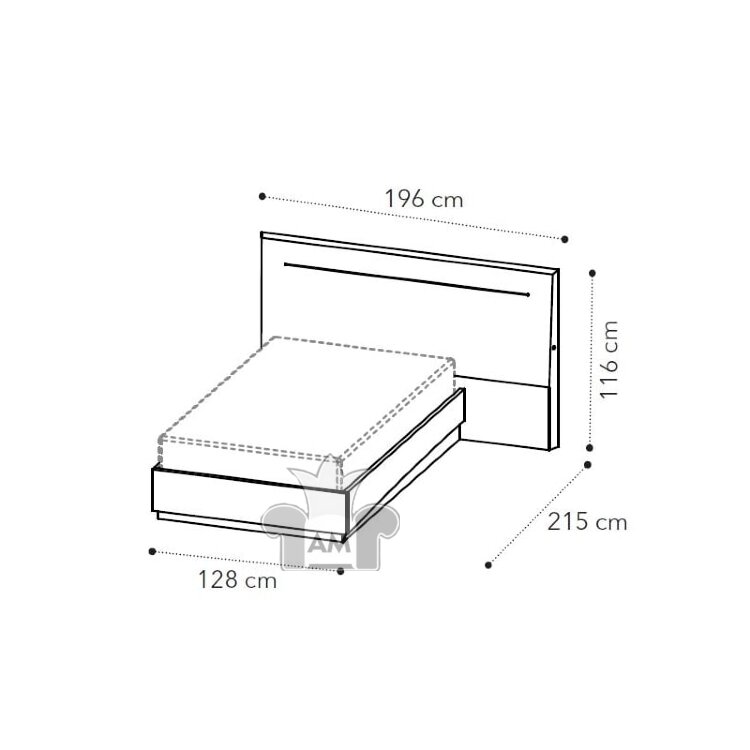 Кровать 120x200 Camelgroup Platinum Legno, 136LET.95PL