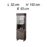 Витрина 1-дверная Alf Group Athena правая KJAT605