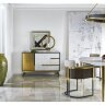 Люстра Jonathan Charles Round Contemporary Ebonised Oak & Brass Chandelier