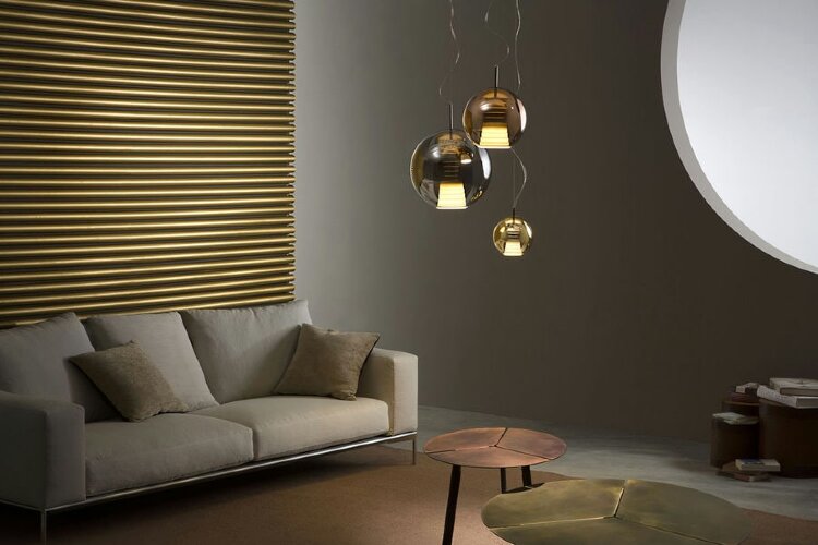 Подвесной светильник Fabbian Beluga Royal d30 Bronze