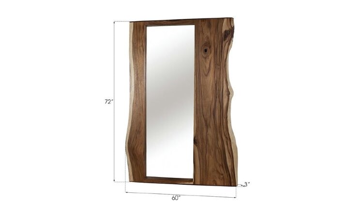 Зеркало Phillips Collection Split Slab Mirror Natural Wood