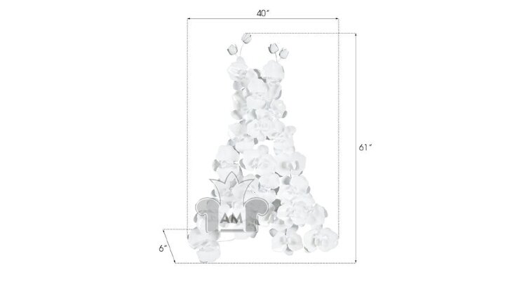 Настенный декор Phillips Collection Orchid Dress Wall Art White