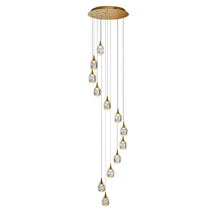 Подвесной светильник Delight Collection MD24001004-12A gold/clear