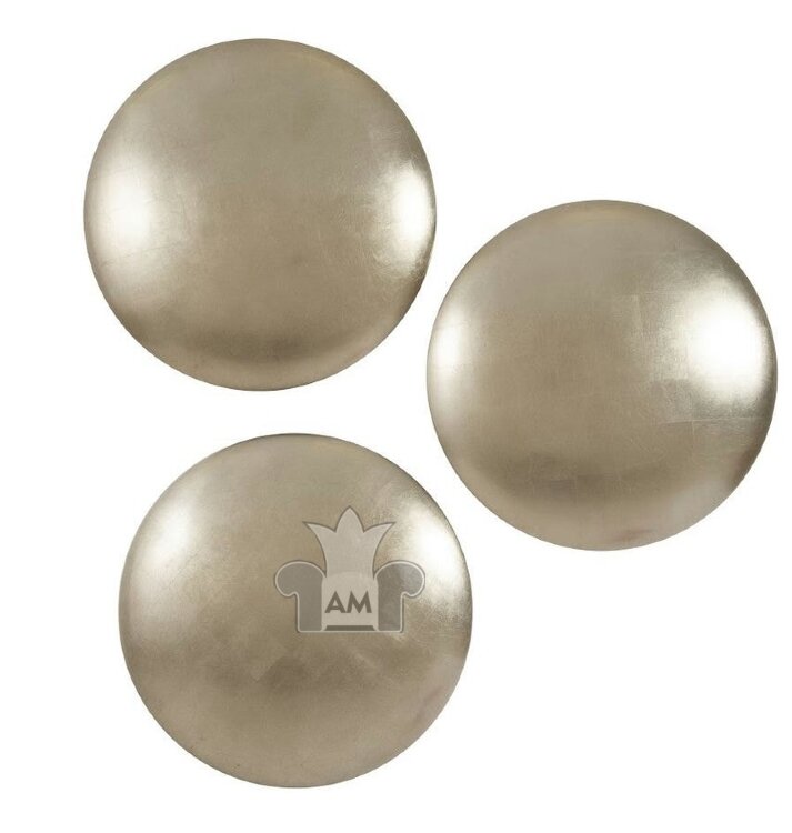 Настенный декор Phillips Collection Orb Wall Tiles Platinum, 3 шт