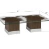 Коктейльный стол Phillips Collection Floating Slice Coffee Table