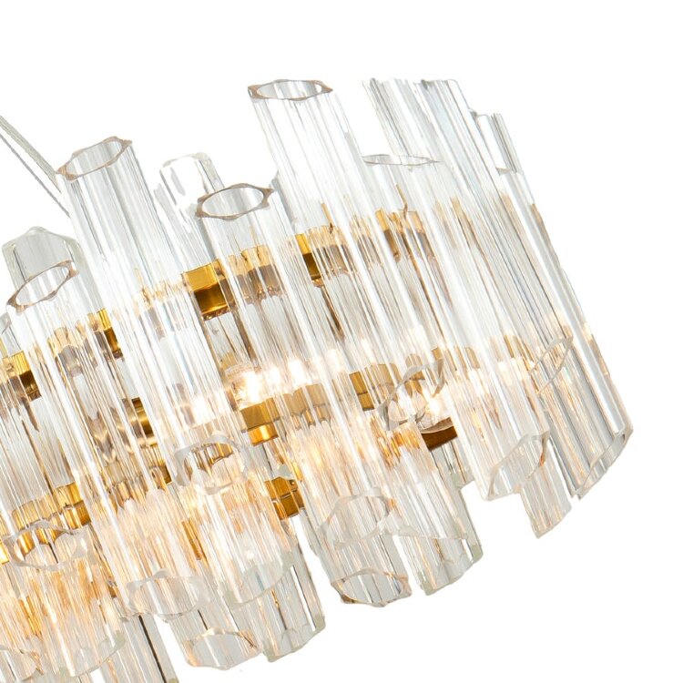 Люстра Delight Collection KG0769P-12L clear/ brass
