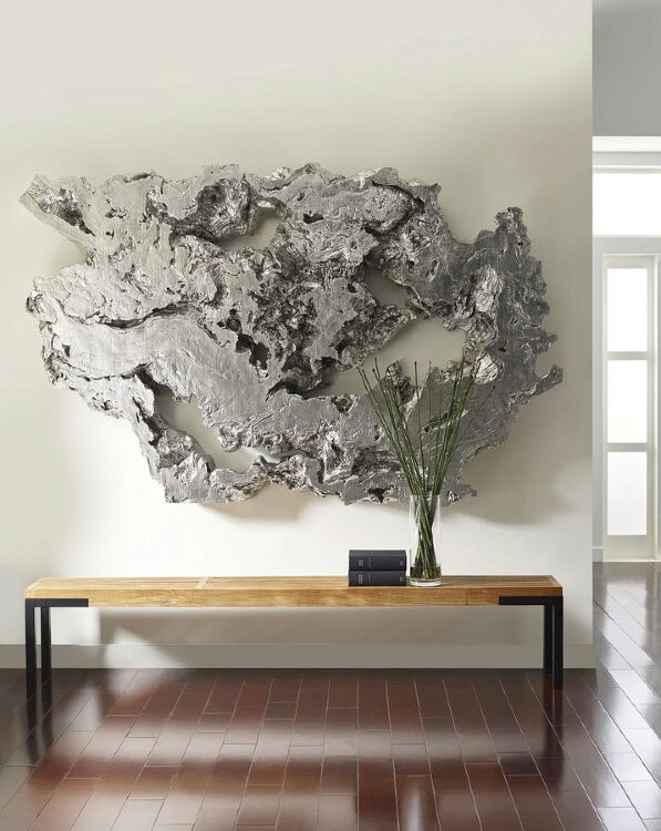Настенный декор Phillips Collection Burled Root Wall Art Large Silver