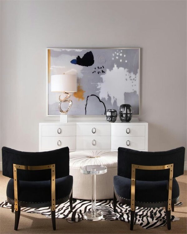 Декоративный стол John-Richard Round Crystal Martini Table