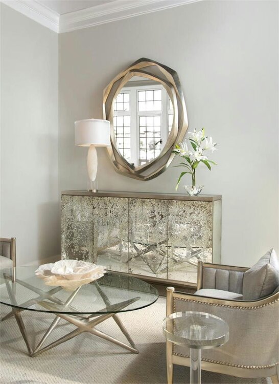 Декоративный стол John-Richard Round Crystal Martini Table