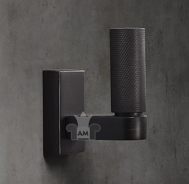 Крючок Restoration Hardware Lambeth Knurled Small Bronze