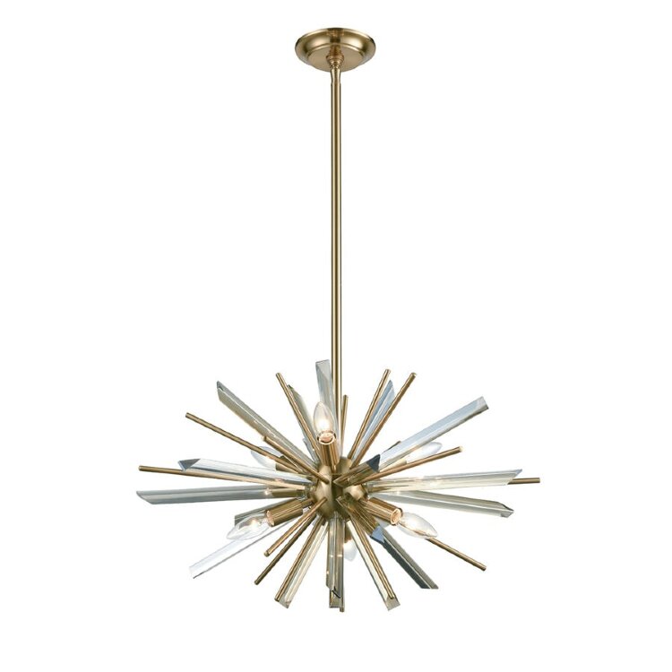 Люстра Delight Collection P68112-6AB antique brass