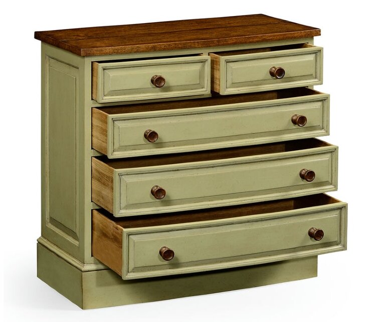 Комод Jonathan Charles Gustavian style bow fronted chest