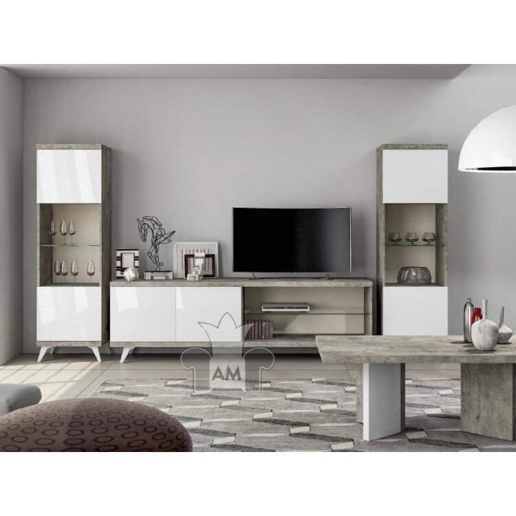 Тумба ТВ 4 двери Status Treviso Grey