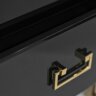 Тумба черная 2 ящика см Garda Decor KFG059