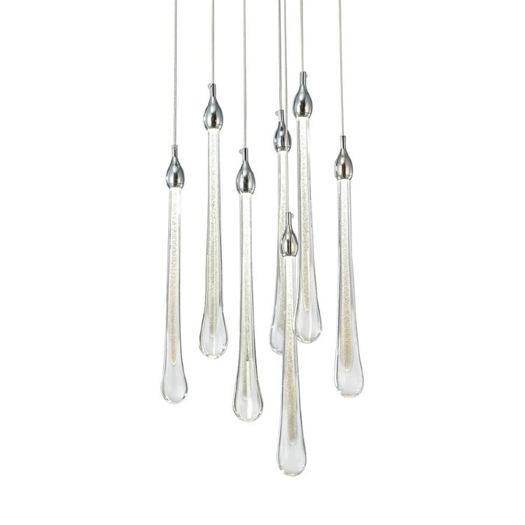 Подвесной светильник Delight Collection Teardrop 7 chrome