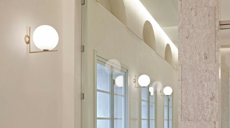 Настенный/Потолочный светильник Flos IC Lights C/W2 chrome