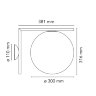 Настенный/Потолочный светильник Flos IC Lights C/W2 chrome