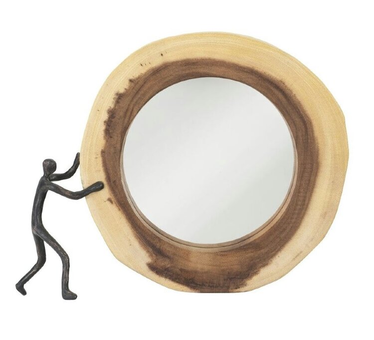 Зеркало Phillips Collection Figure Pushing Cross Cut Mirror