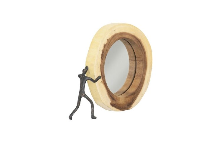 Зеркало Phillips Collection Figure Pushing Cross Cut Mirror