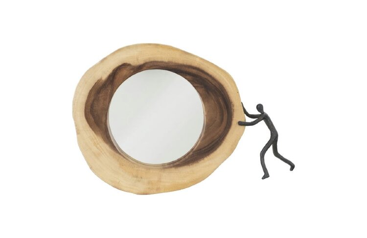 Зеркало Phillips Collection Figure Pushing Cross Cut Mirror