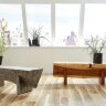 Банкетка Phillips Collection Triangle Bench Gray Stone