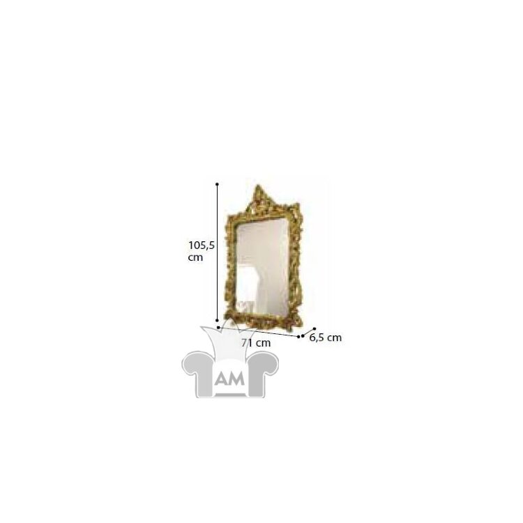 Зеркало 512 Siena Avorio Camelgroup, Золото