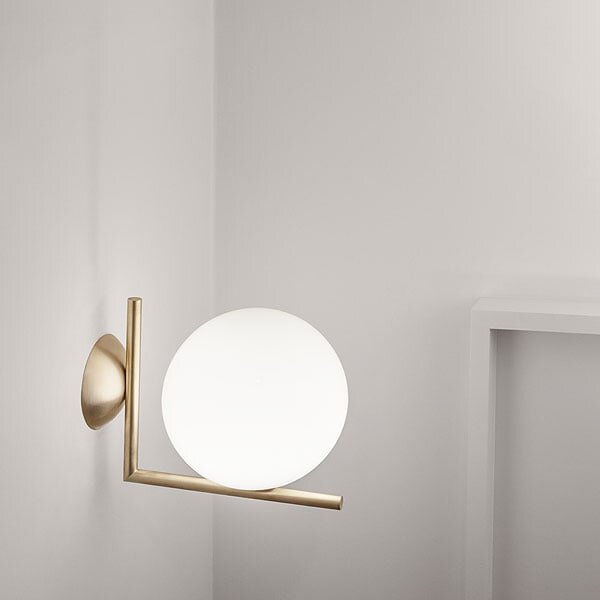 Настенный/Потолочный светильник Flos IC Lights C/W2 brass