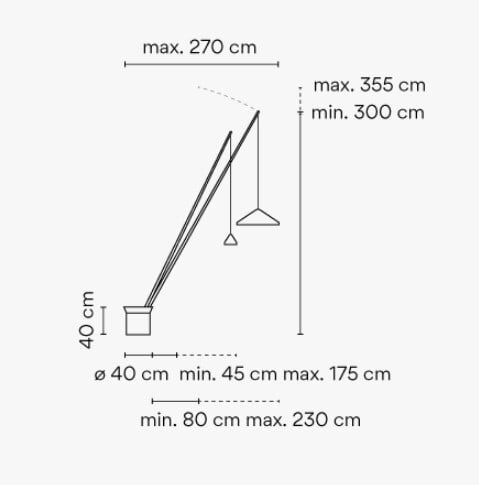 Напольный светильник Vibia North 5605 Beige