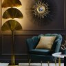 Торшер металлич."Гинкго" латунь LW26*H183 Garda Decor K2KM1125F-3