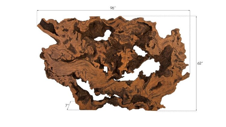 Настенный декор Phillips Collection Burled Root Wall Art Large Brown