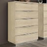 Комод высокий Camelgroup Platinum Sabbia, шесть ящиков, 136SET.02BS