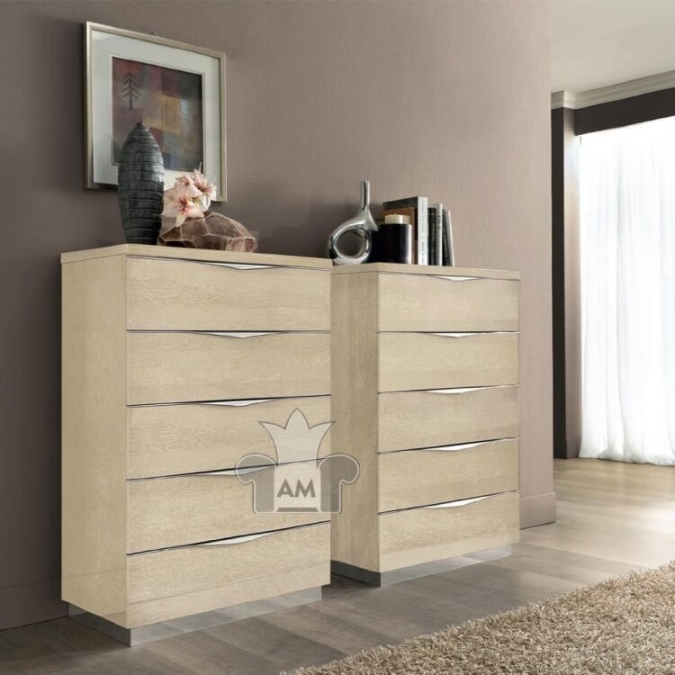 Комод высокий Camelgroup Platinum Sabbia, шесть ящиков, 136SET.02BS