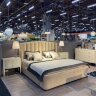 Кровать Fratelli Barri Selection 180х200, ткань Velour 220-06, с решеткой, FB.BD.SLN.707