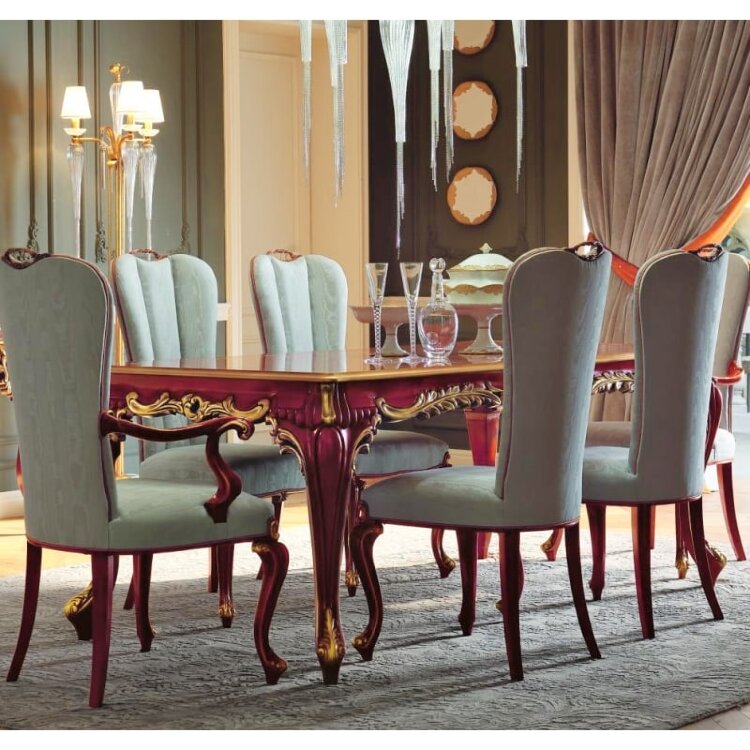 Стол обеденный резной Giorgio Casa Memorie Veneziane 200/260х100, раскладной T71