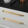 Ручка-скоба Buster and Punch Pull Bar Plate Linear Large Brass Ручка-скоба Buster and Punch Pull Bar Plate Linear Large Brass