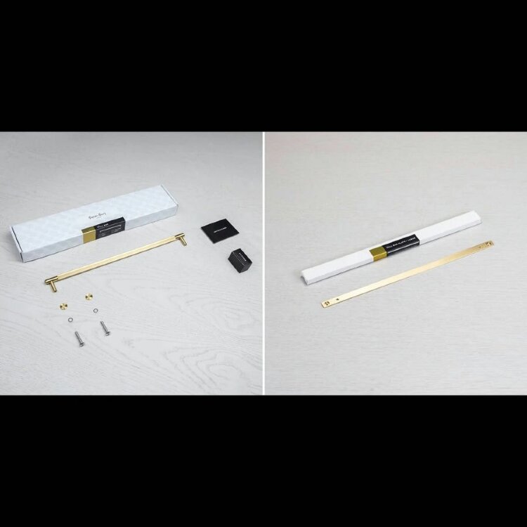 Ручка-скоба Buster and Punch Pull Bar Plate Linear Large Brass