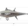 Настенный декор Phillips Collection Bluefin Tuna Wall Sculpture Silver