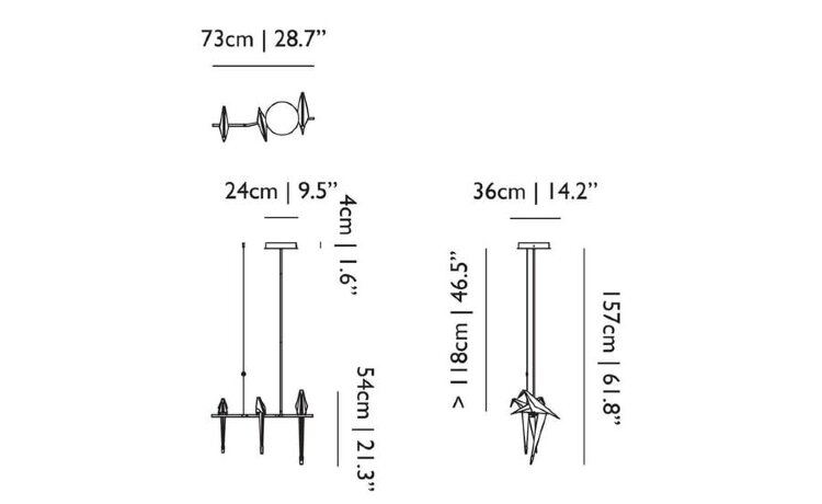 Подвесной светильник Moooi Perch Branch Small