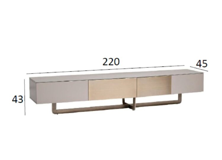 Тумба под телевизор Space см Garda Decor 58DB-TV14803