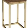 Декоративный стол Phillips Collection Hayden End Table Natural Wood Brass